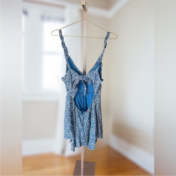 Princess Polly Thunderclouds Playsuit Romper Size 8 Blue Floral Print - Picture 12 of 15